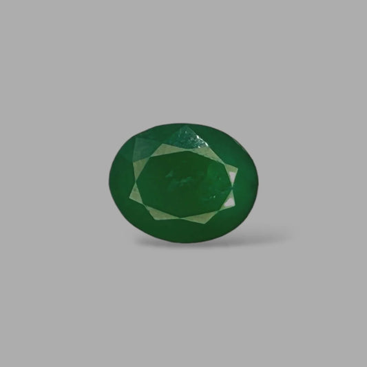 Natural Emerald Oval/Faceted Cut - 2.92 Carat