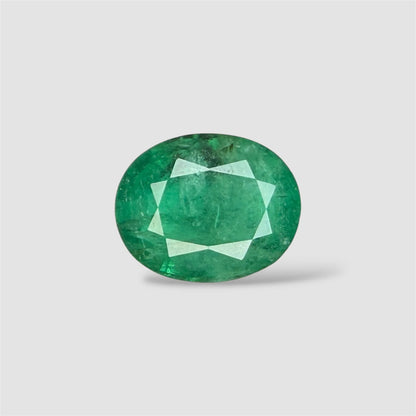 Natural Emerald Oval/Faceted Cut - 5.41 Carats