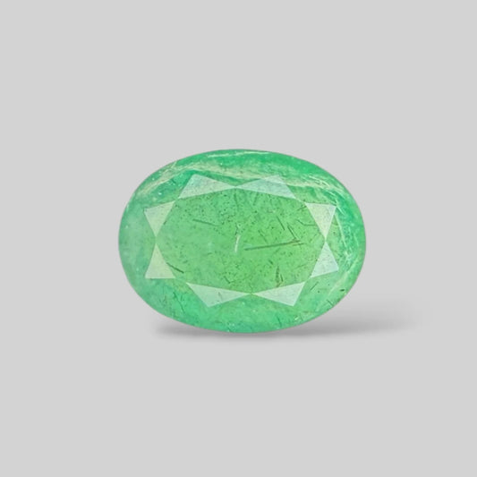 Natural Emerald Oval/Faceted Cut - 5.80 Carats