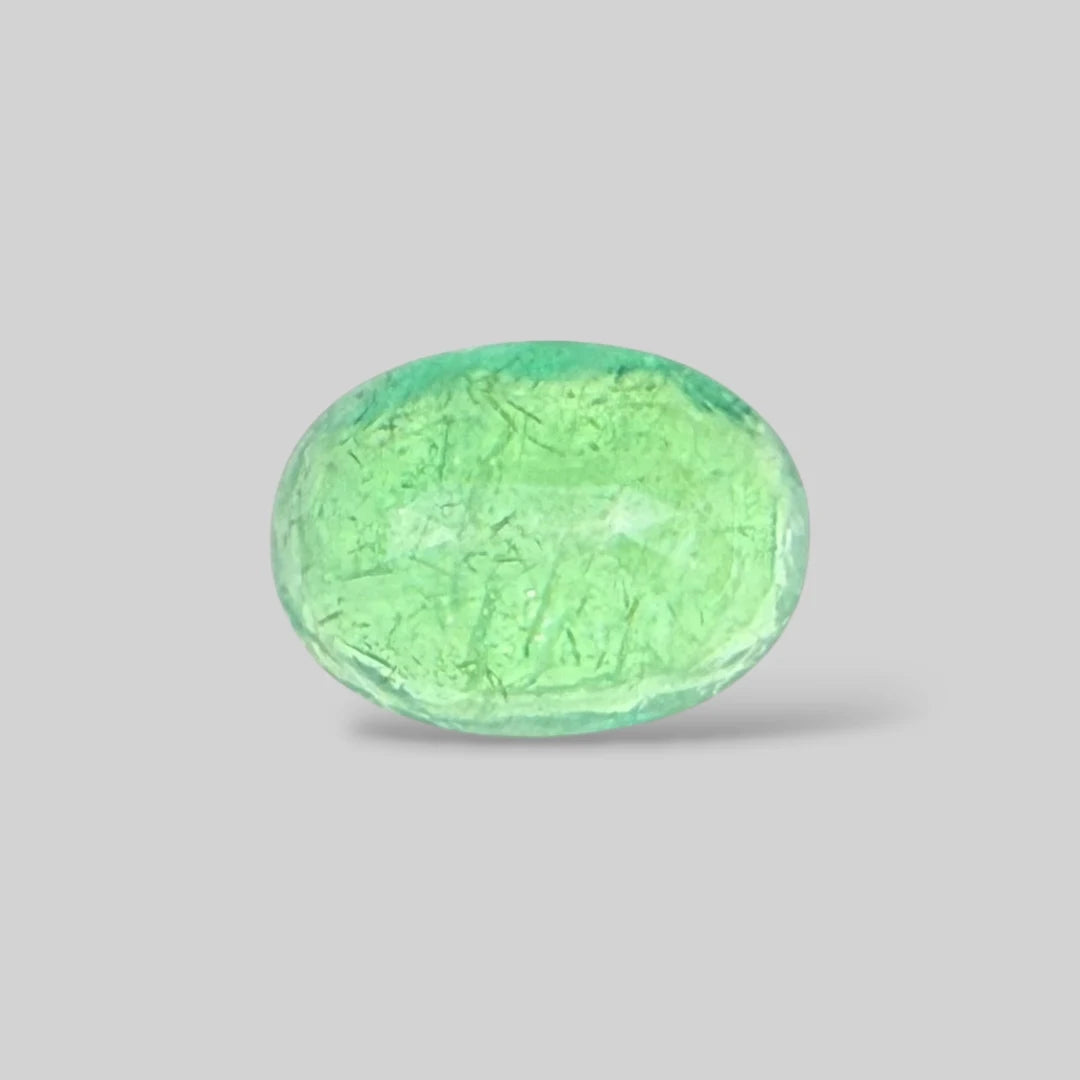 Natural Emerald Oval/Faceted Cut - 5.80 Carats