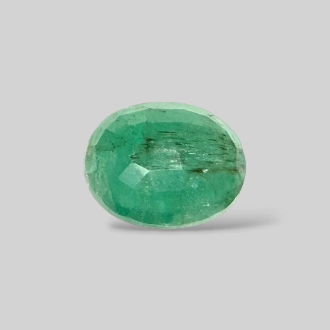Natural Emerald Oval/Faceted Cut - 6.13 Carats