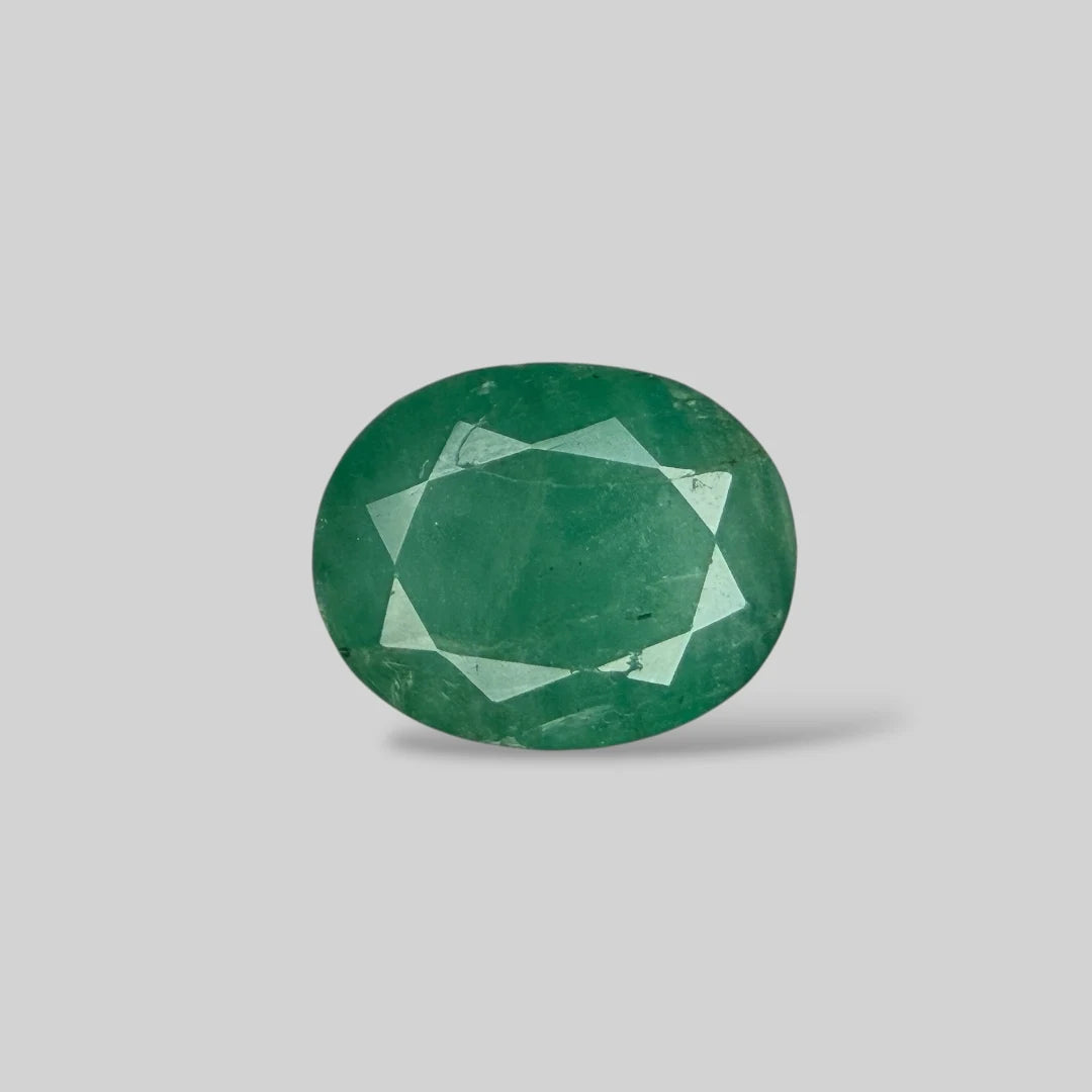 Natural Emerald Oval/Faceted Cut - 7.09 Carats