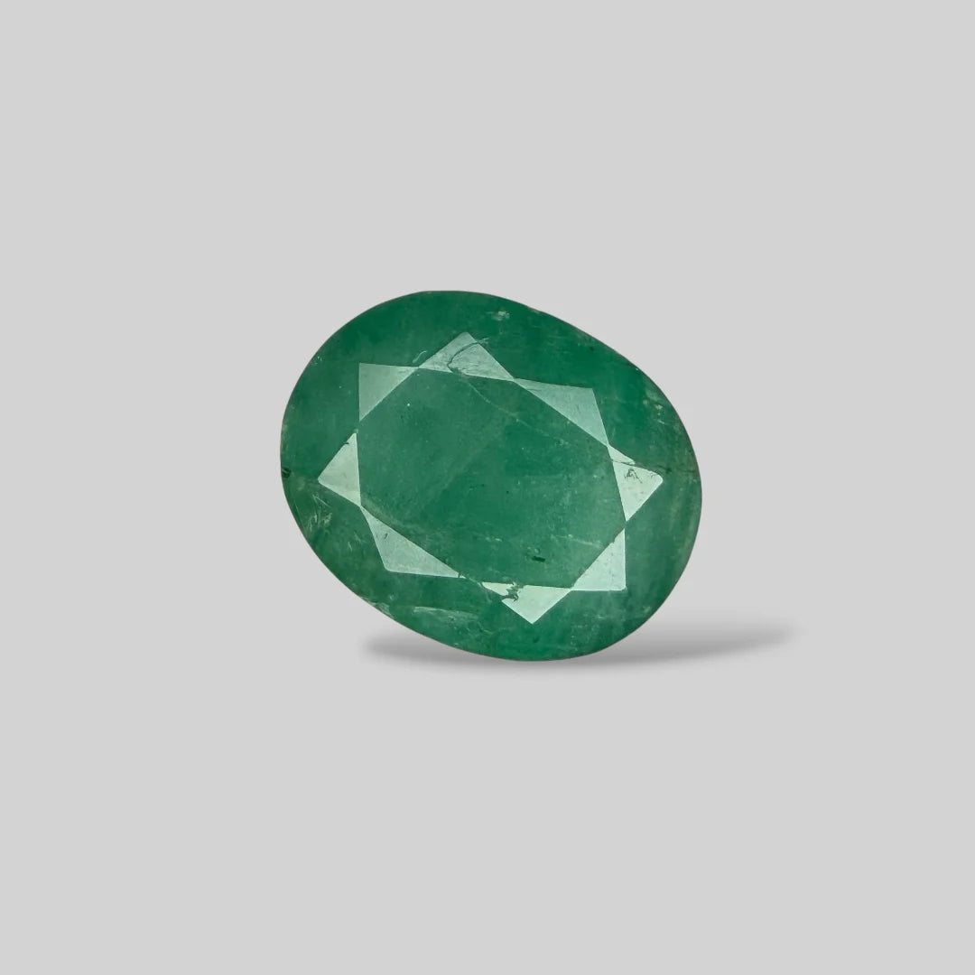 Natural Emerald Oval/Faceted Cut - 7.09 Carats