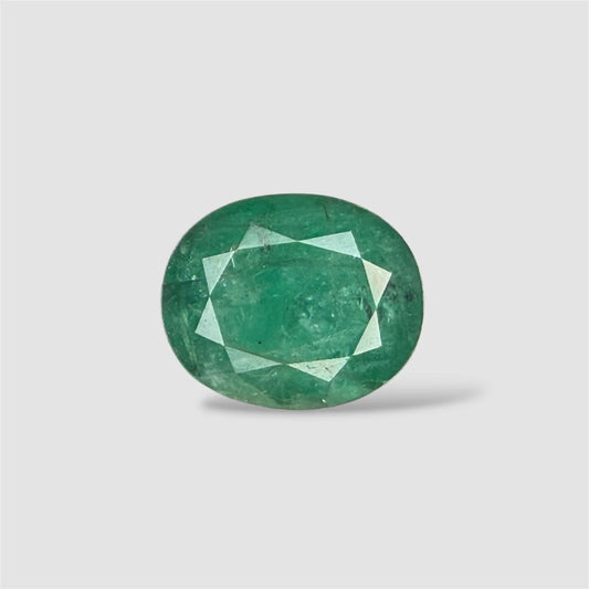 Natural Emerald Oval/Faceted Cut - 7.56 Carats