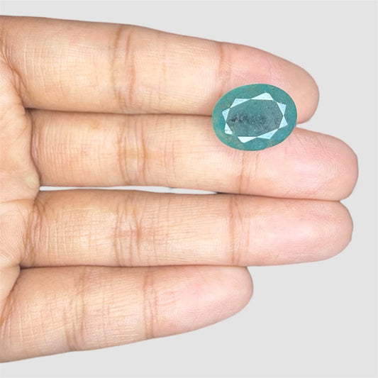 Natural Emerald Oval/Faceted Cut - 8.39 Carats