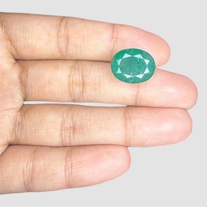 Natural Emerald Oval/Faceted Cut - 8.92 Carats