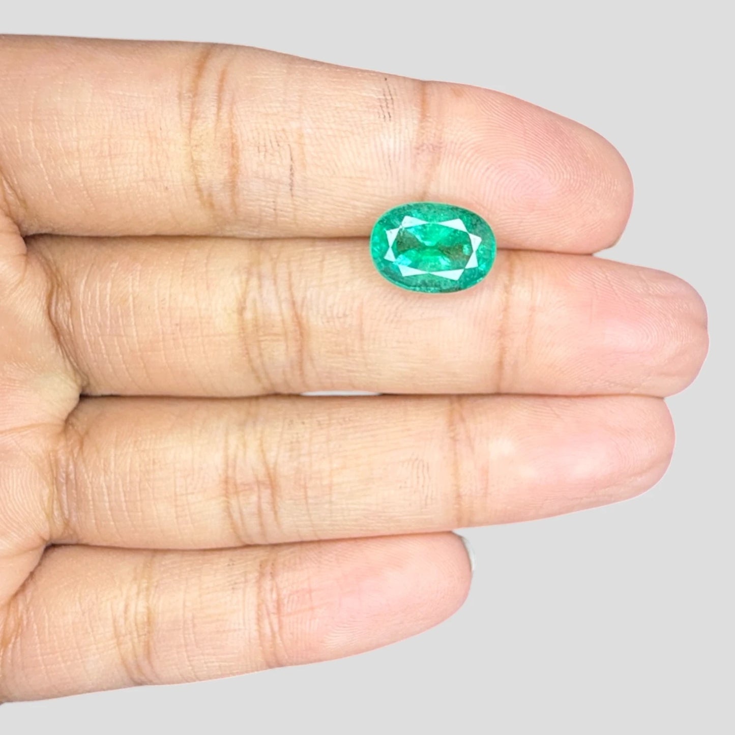 Natural Emerald Oval Mixed Cut - 3.14 Carats