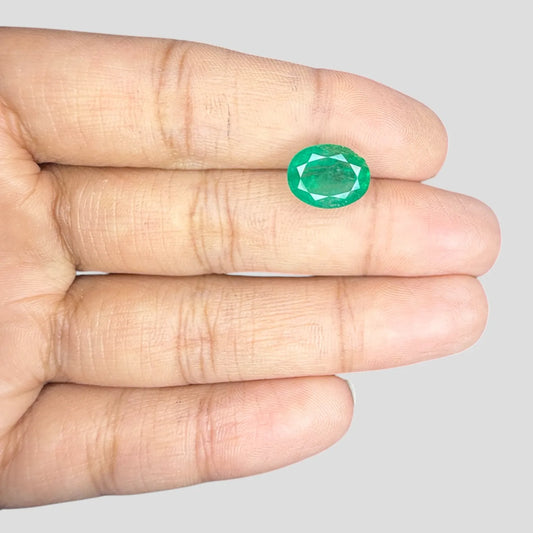Natural Emerald Oval Mixed Cut - 3.57 Carats