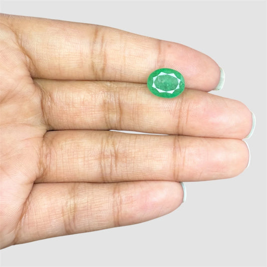 Natural Emerald Oval Mixed Cut - 4.99 Carats