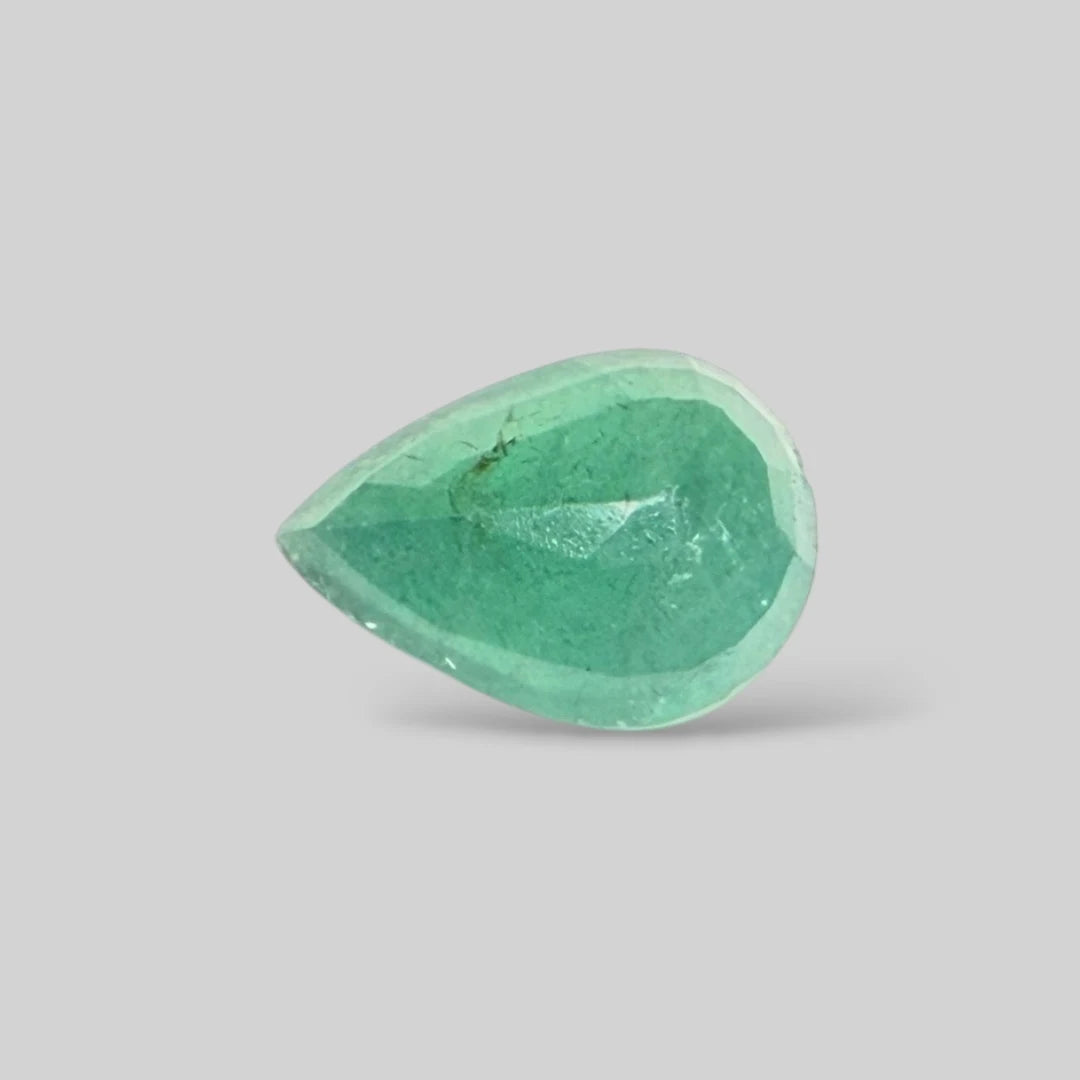Natural Emerald Pear/Faceted Cut - 6.93 Carats