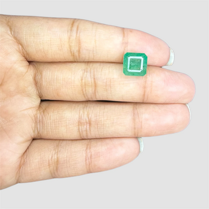 Natural Emerald Square Emerald Cut - 4.21 Carats