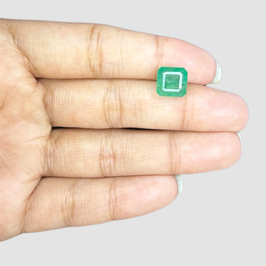 Natural Emerald Square Emerald Cut - 4.21 Carats