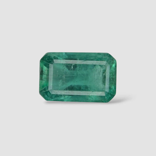 Natural Emerald Stone for Sale In Emerald Cut Shape 3.48 Carats 11.39x7.36x5.63mm Size