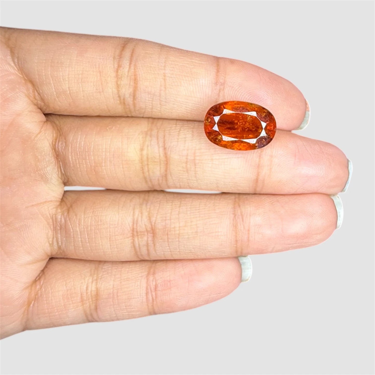 Natural Hessonite Oval Cabochon Cut - 8.15 Carats