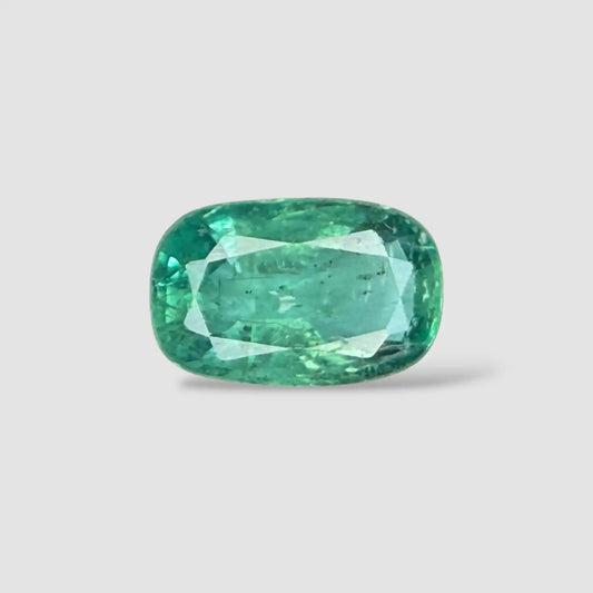 Natural Loose Emerald In Cushion Mixed Cut Shape 3.84 Carats 12.62x8.10x5.61mm Size