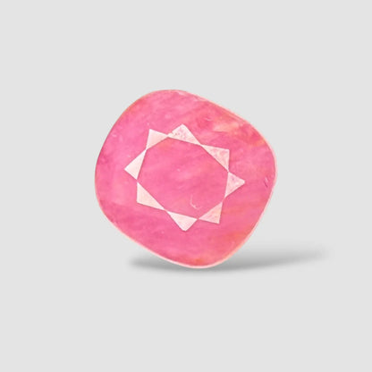 Natural Red Ruby Gemstone - Cushion 3.98 Carats 8.52x7.91x6.11mm Size