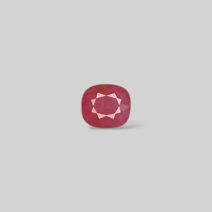 Natural Ruby Cushion/Faceted Cut - 4.22 Carats