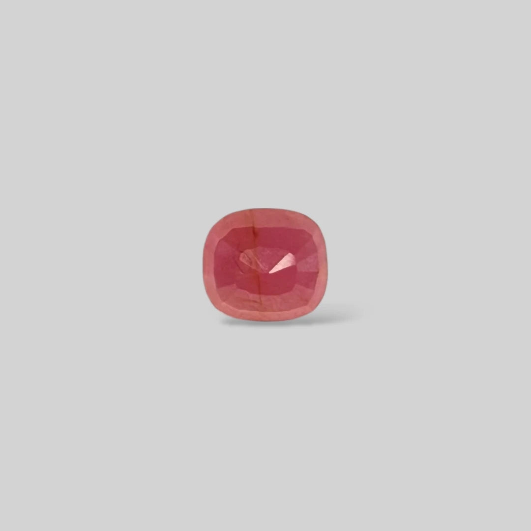 Natural Ruby Cushion/Faceted Cut - 4.22 Carats