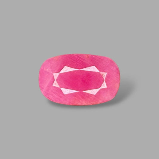 Natural Ruby Cushion/Faceted Cut - 5.22 Carats