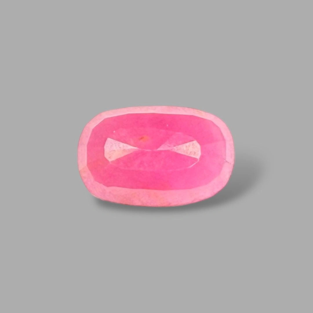 Natural Ruby Cushion/Faceted Cut - 5.22 Carats