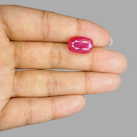 Natural Ruby Cushion/Faceted Cut - 8.92 Carats