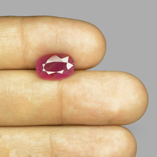 Natural Ruby Cushion Mixed Cut - 4.07 Carats