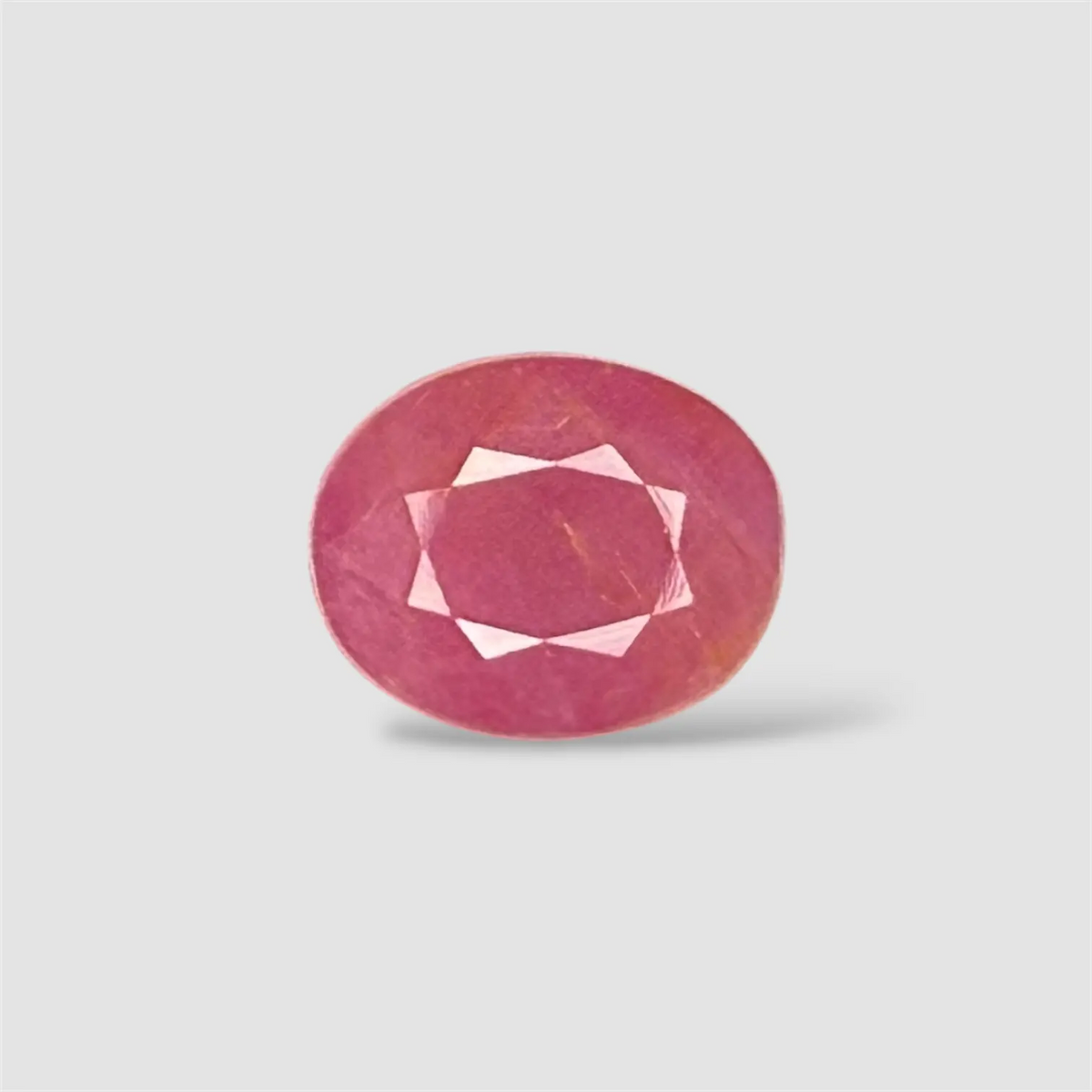 Natural Ruby for Jewellery - Oval 5.28 Carats 11.18x9.22x5.10mm Size