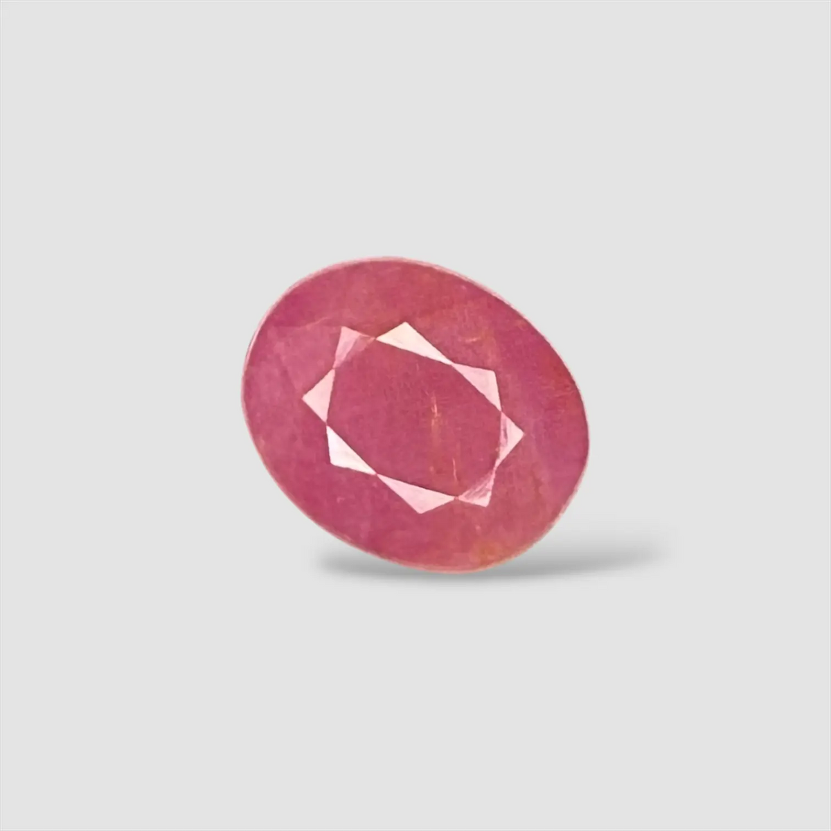 Natural Ruby for Jewellery - Oval 5.28 Carats 11.18x9.22x5.10mm Size