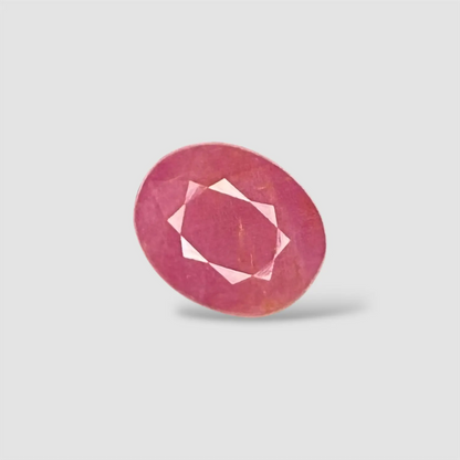 Natural Ruby for Jewellery - Oval 5.28 Carats 11.18x9.22x5.10mm Size