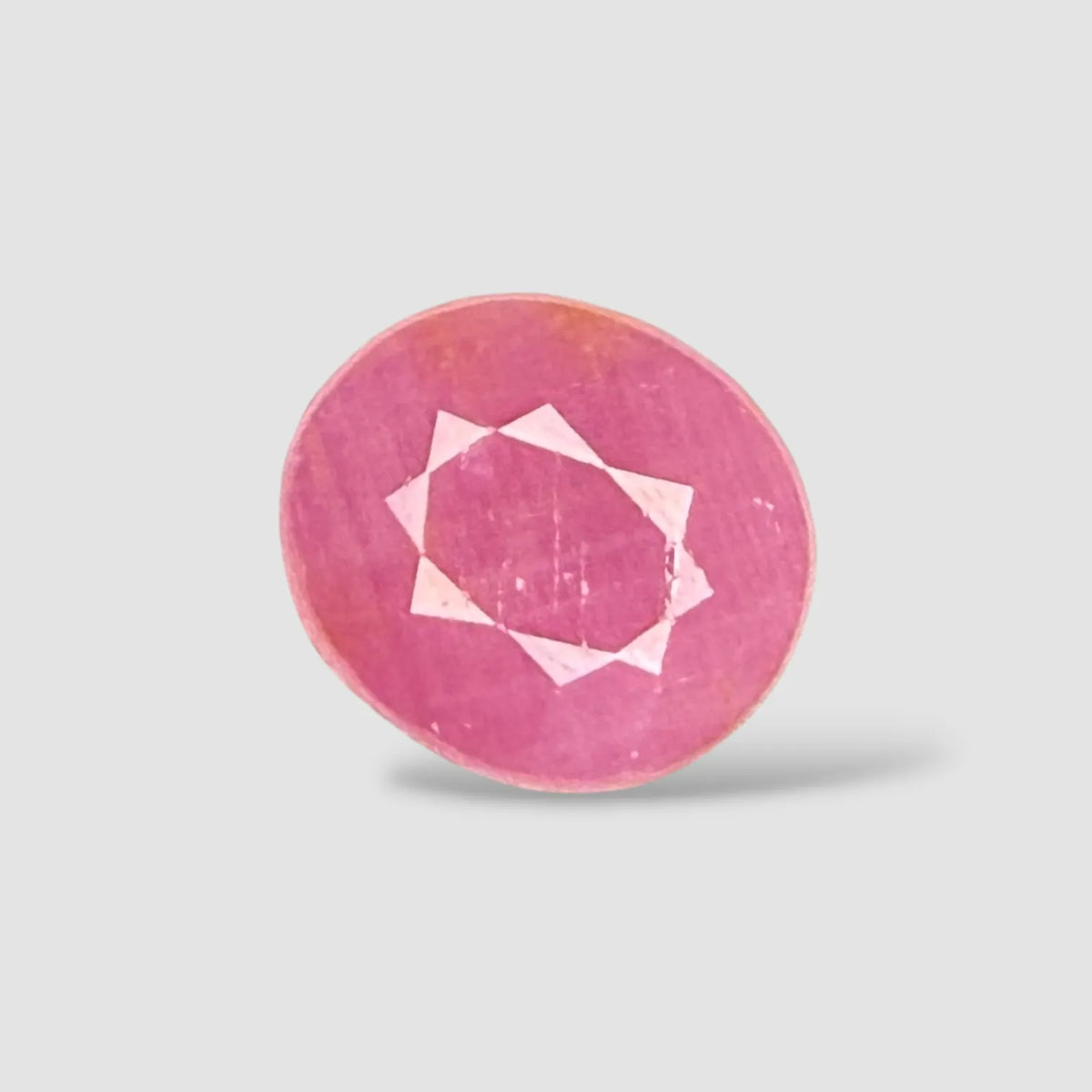 Natural Ruby Gemstone for Ring - Oval 3.6 Carats 9.64x8.47x4.56mm Size