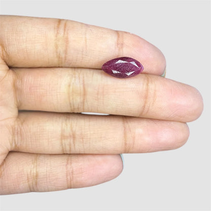 Natural Ruby Marquise/Faceted Cut - 3.63 Carats