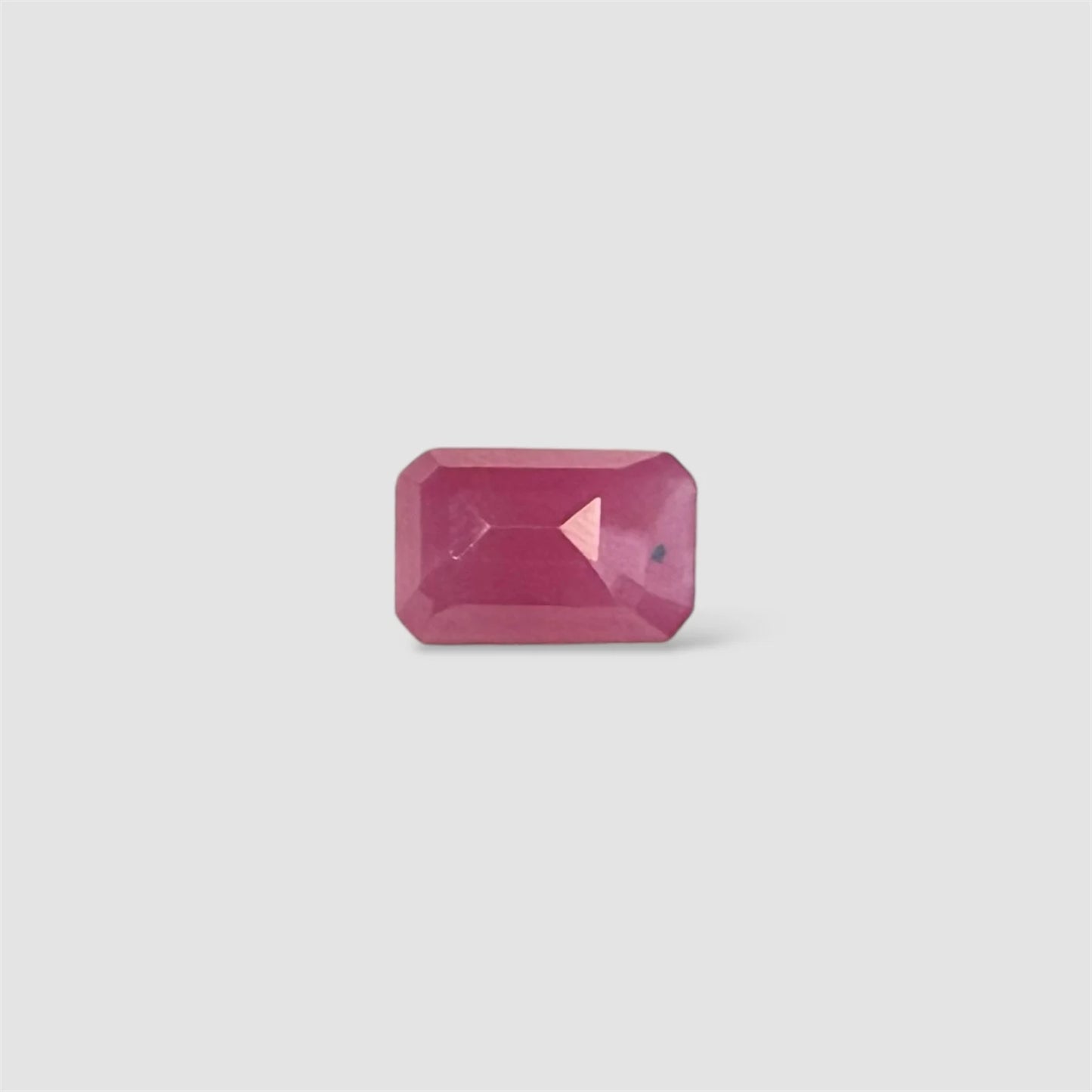Natural Ruby Octagon/Faceted Cut - 3.70 Carats