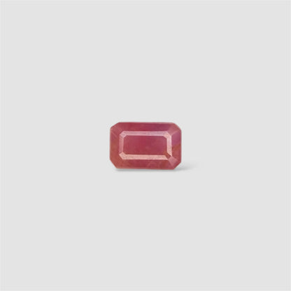 Natural Ruby Octagon/Faceted Cut - 4.24 Carats