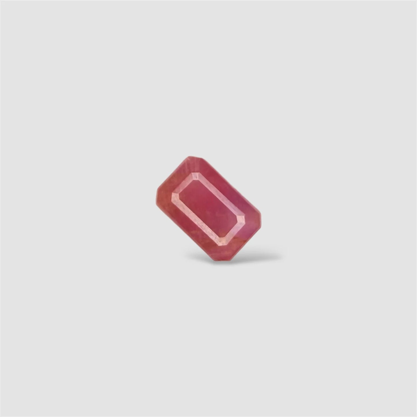 Natural Ruby Octagon/Faceted Cut - 4.24 Carats