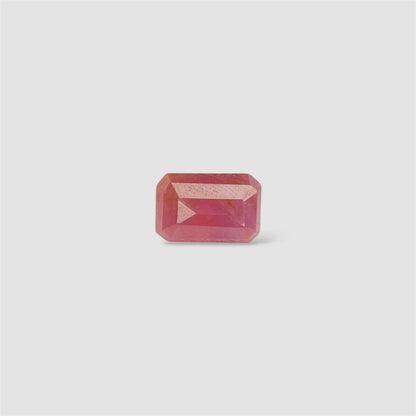 Natural Ruby Octagon/Faceted Cut - 4.24 Carats
