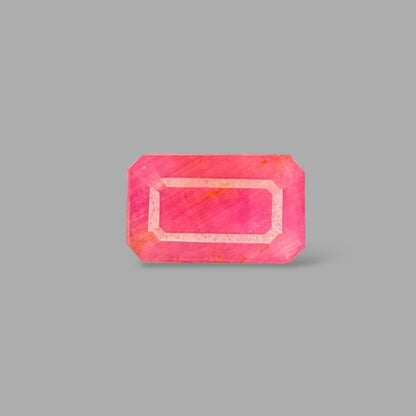 Natural Ruby Octagon/Faceted Cut - 8.28 Carats