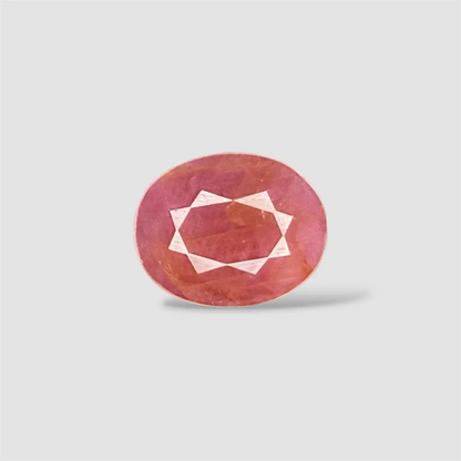 Natural Ruby - Oval 6.68 Carats 12.15x9.79x5.62mm Size