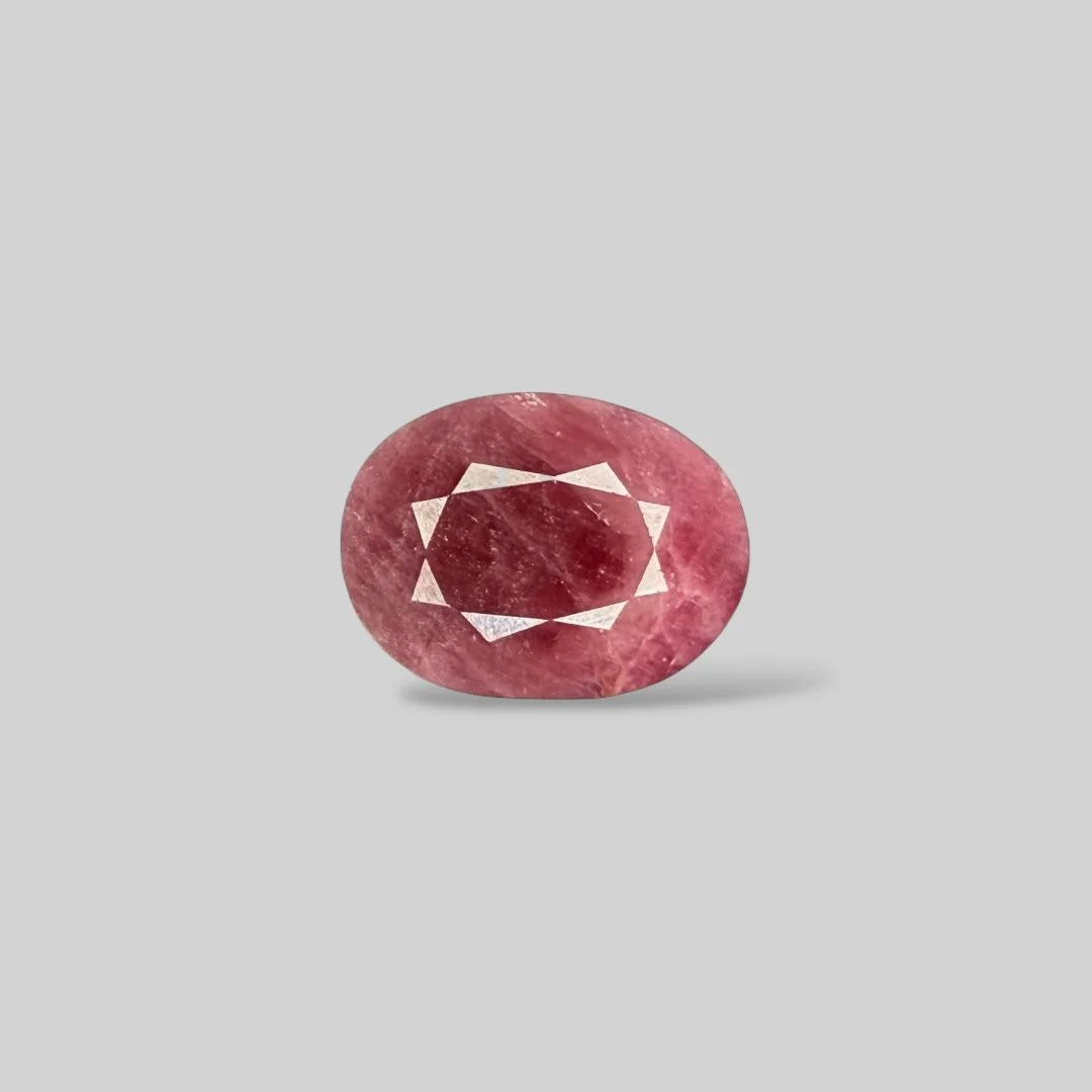 Natural Ruby Oval/Faceted Cut - 16.59 Carats
