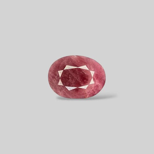 Natural Ruby Oval/Faceted Cut - 16.59 Carats