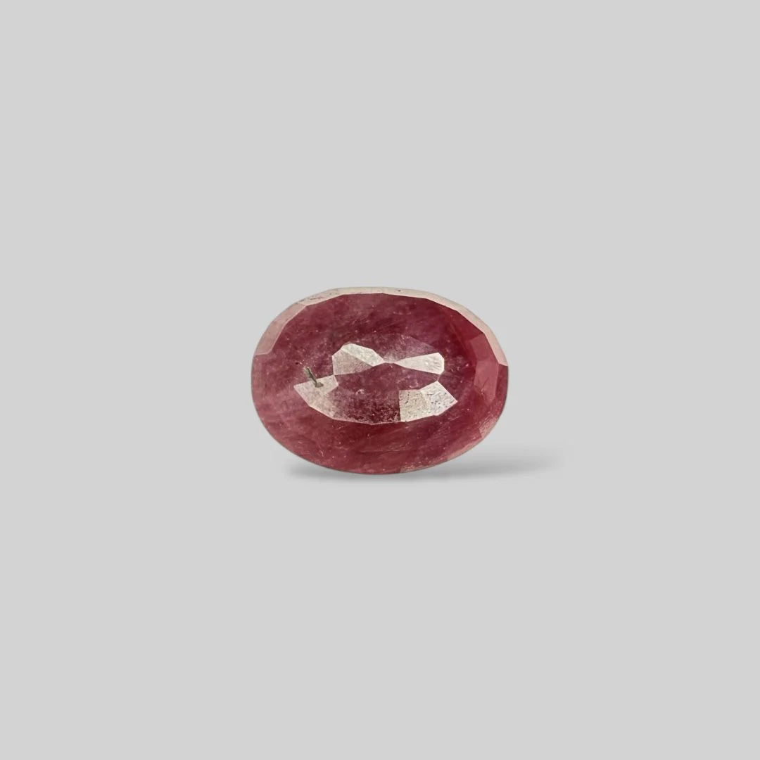 Natural Ruby Oval/Faceted Cut - 16.59 Carats