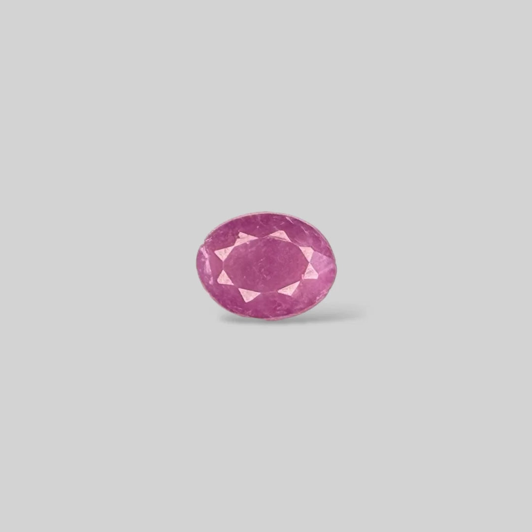 Natural Ruby Oval/Faceted Cut - 2.79 Carats