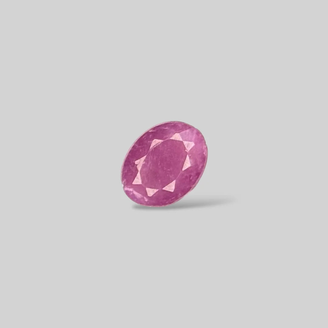 Natural Ruby Oval/Faceted Cut - 2.79 Carats