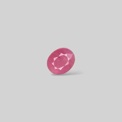 Natural Ruby Oval/Faceted Cut - 3.59 Carats