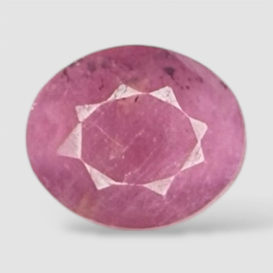 Natural Ruby Oval/Faceted Cut - 3.65 Carats