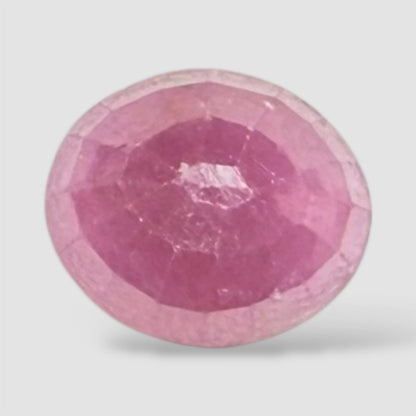 Natural Ruby Oval/Faceted Cut - 3.65 Carats