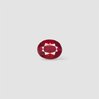 Natural Ruby Oval/Faceted Cut - 3.70 Carats