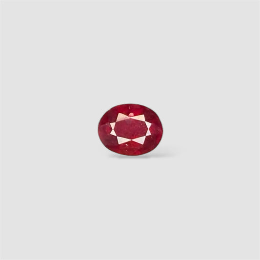 Natural Ruby Oval/Faceted Cut - 3.70 Carats