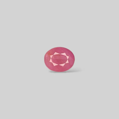 Natural Ruby Oval/Faceted Cut - 3.80 Carats