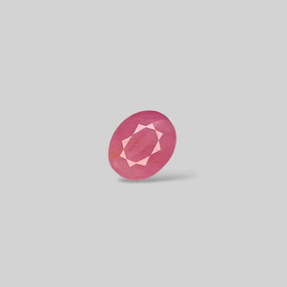 Natural Ruby Oval/Faceted Cut - 3.80 Carats
