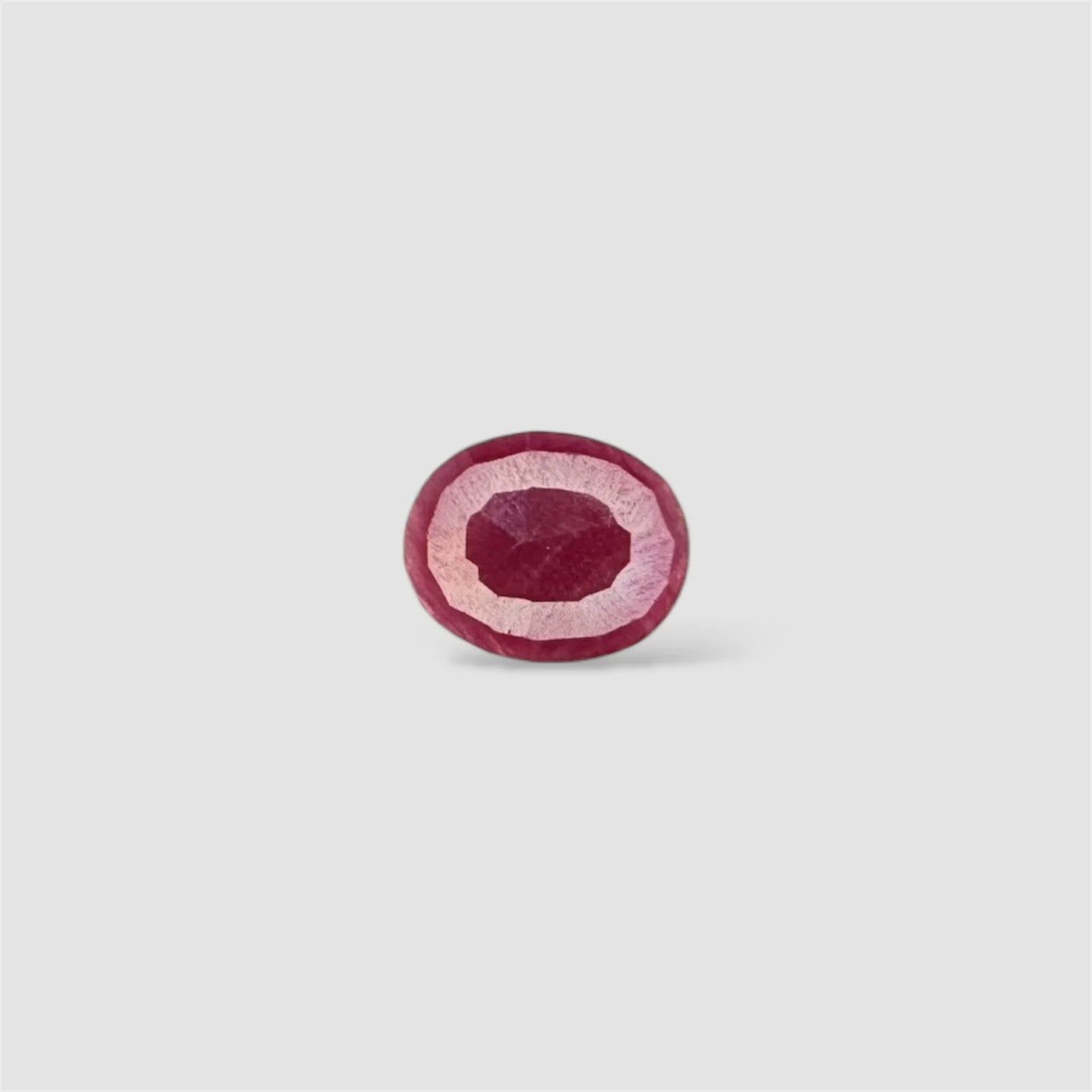 Natural Ruby Oval/Faceted Cut - 3.88 Carats